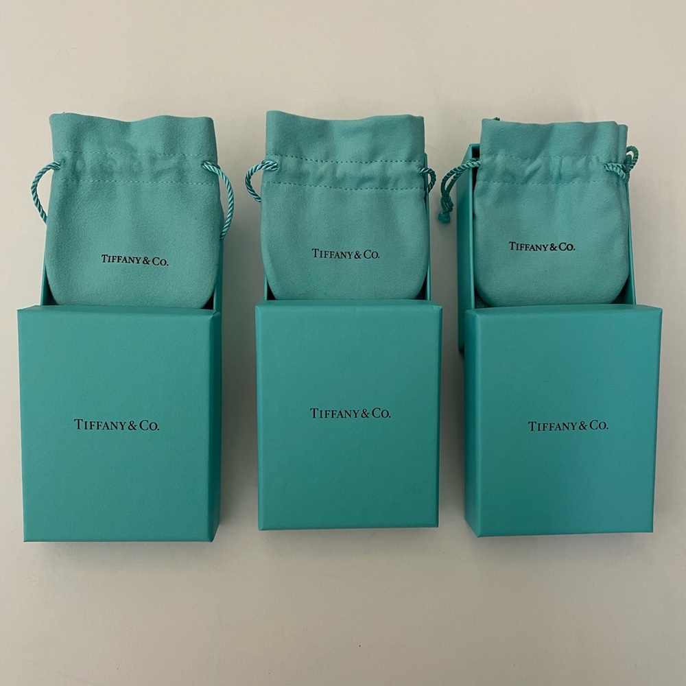 100% Authentic Tiffany&Co three boxes and pouches